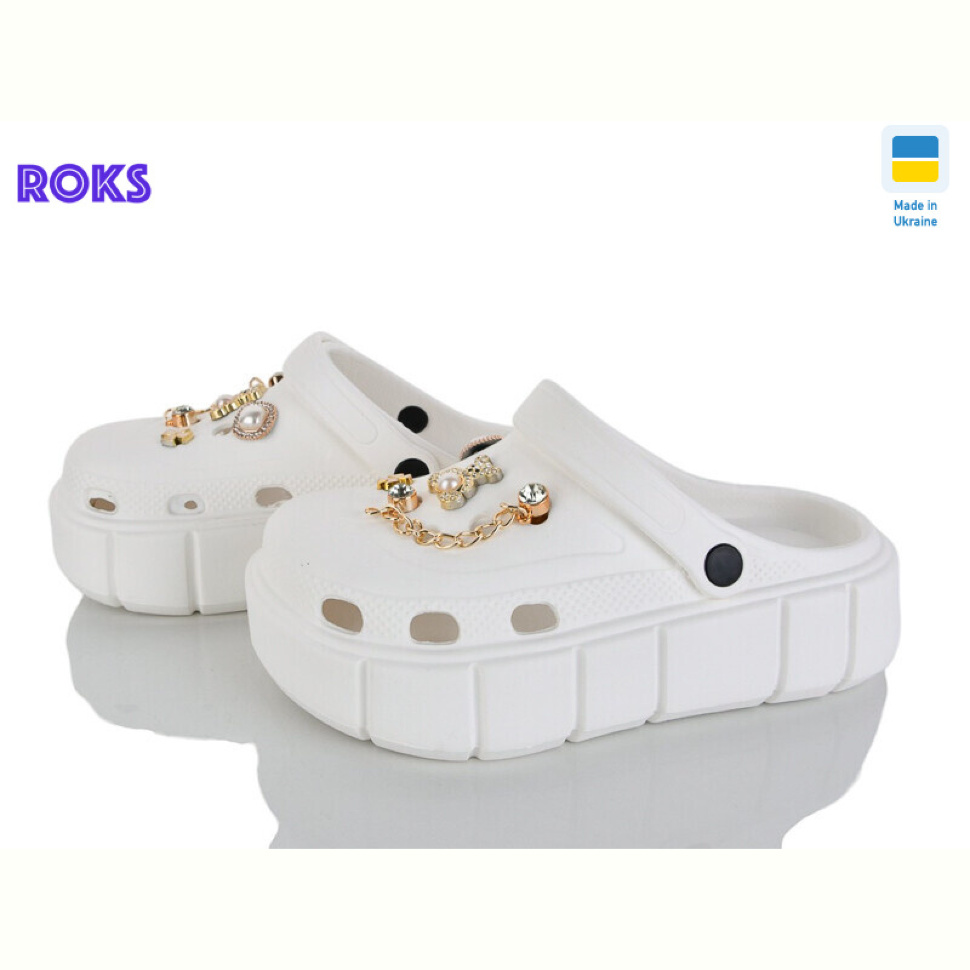 Кроксы Roks 152-581 білий