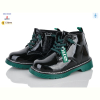 Ботинки Clibee-Doremi ABC(P)708-1 black-green фліс