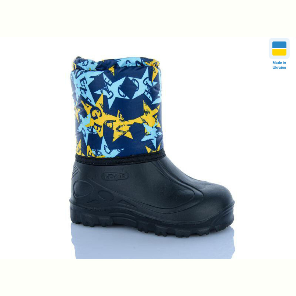 Сапоги из пены DeMur СПП Зірки жовтий-т.синій Сапоги из пены DeMur СПП Зірки жовтий-т.синій