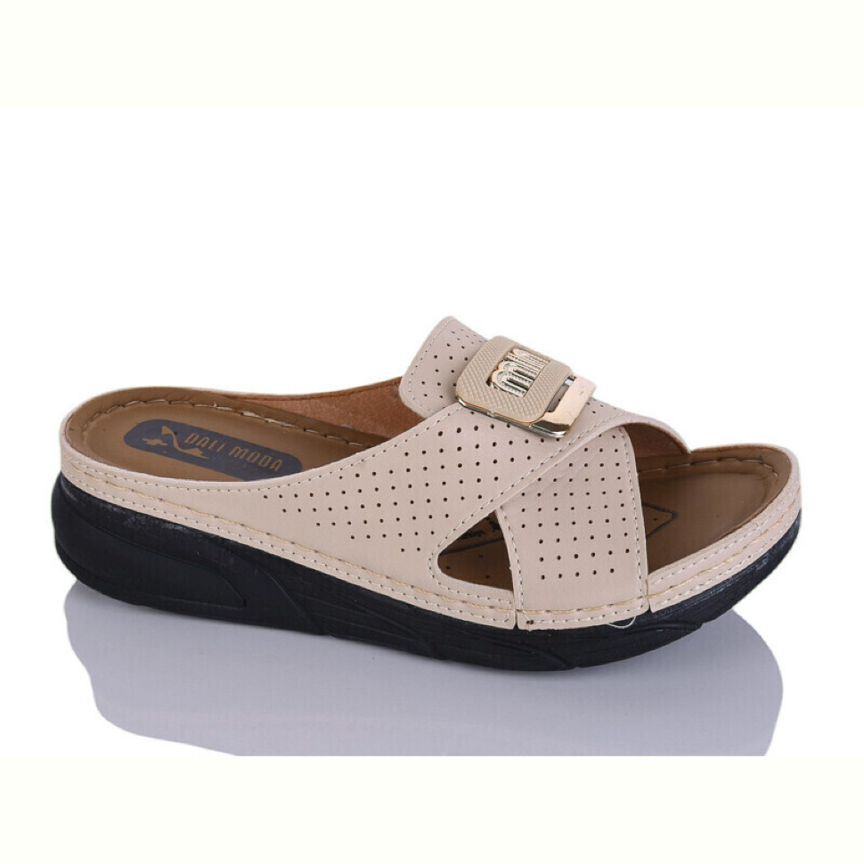 Шлепки Sali-2 862 бежевий