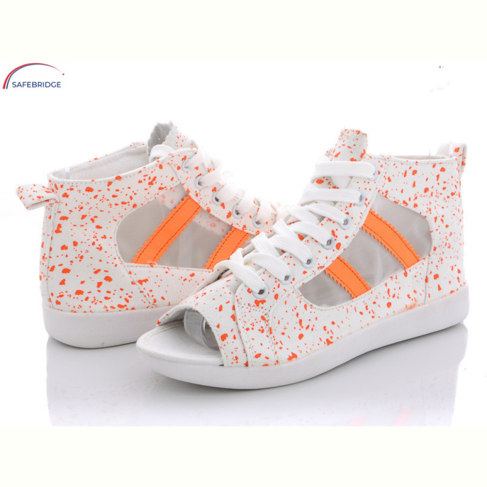 Кеды Victoria CF017 white-orange
