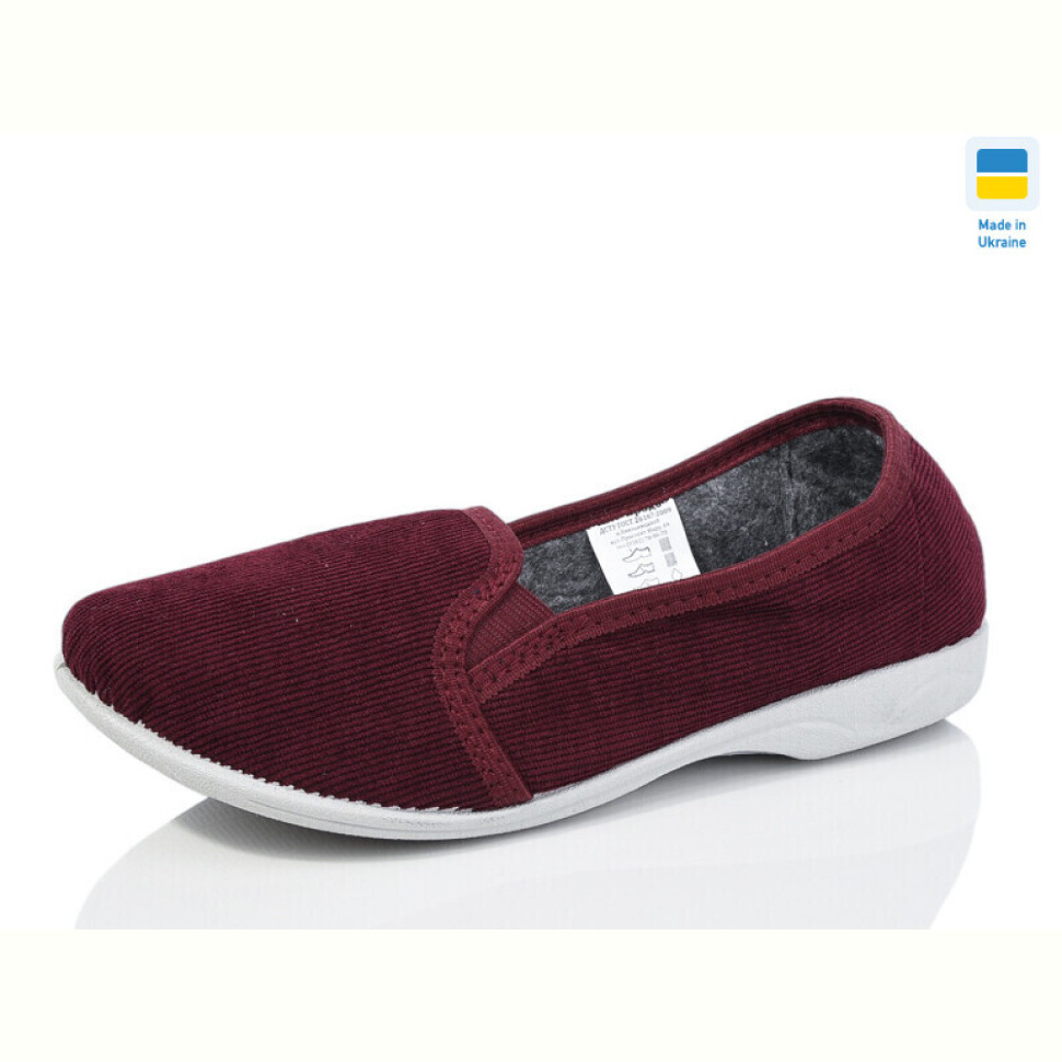 Тапки Lot Shoes Кредо вельвет бордо