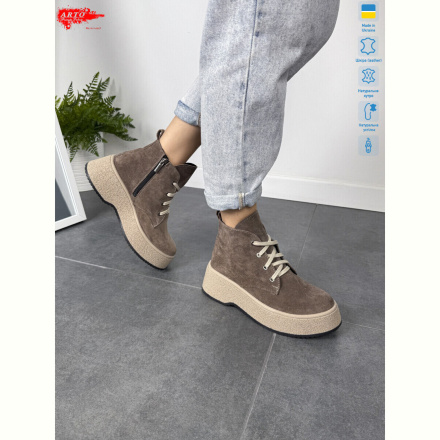 Ботинки ARTO 107 кофе з. хутро