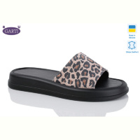 Шлепки Garti 0197 світлий леопард