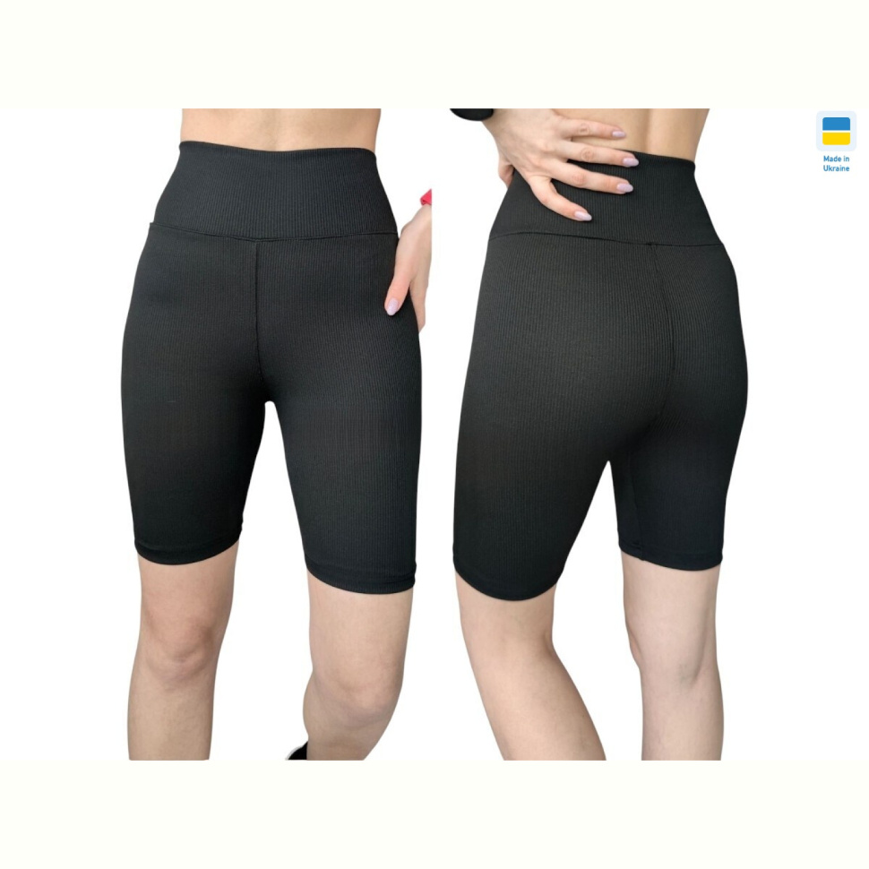 Велосипедки Sport style 5017 батал чорний