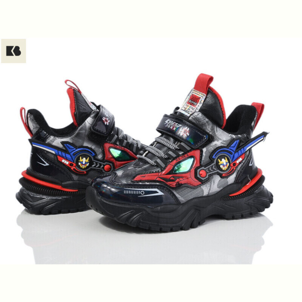 Кроссовки BIG 2117-A211B black-red