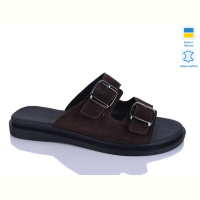 Шлепки Sali 191 шоколад з.