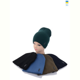 Шапка Angelica SP003-3 подвійна mix