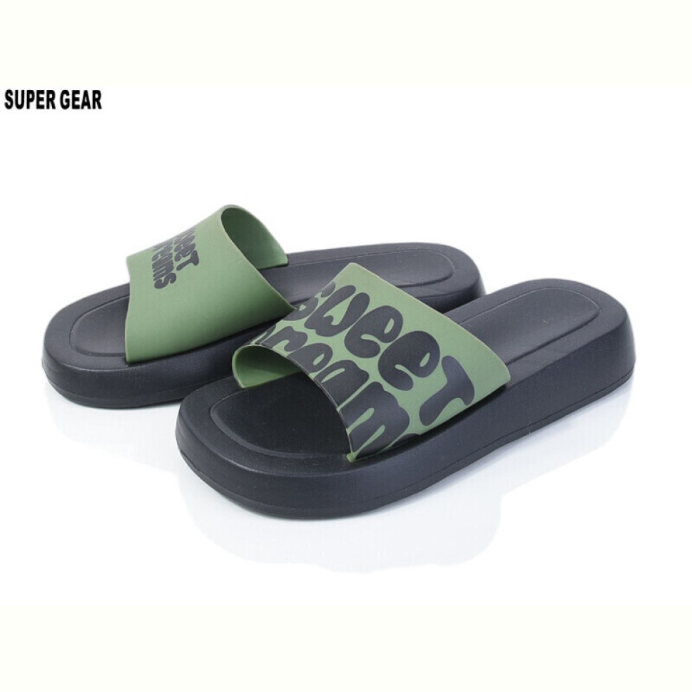 Шлепки Super Gear C6216 green