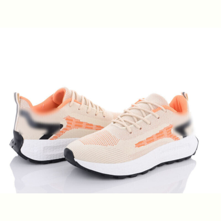 Кроссовки Violeta 143-28 beige-orange