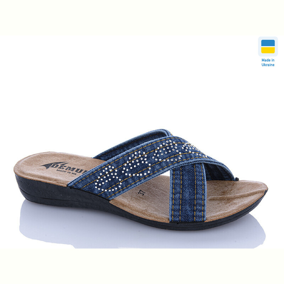 Шлепки DeMur 2606 синій
