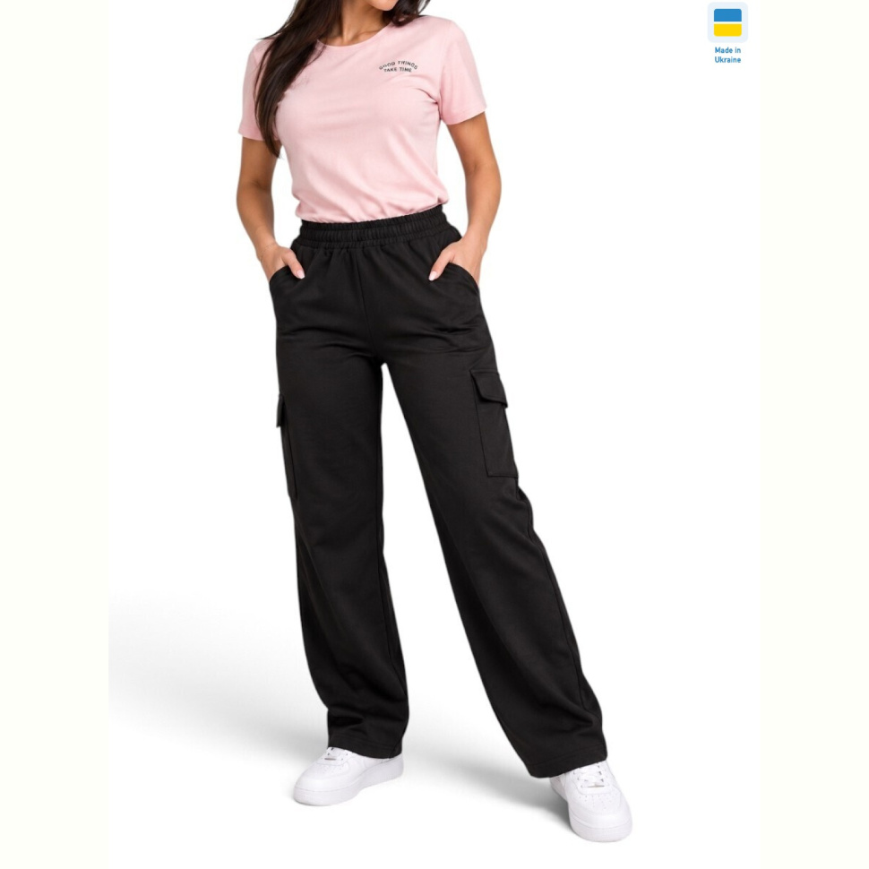 Спортивные брюки Sport style 8052 норма чорний