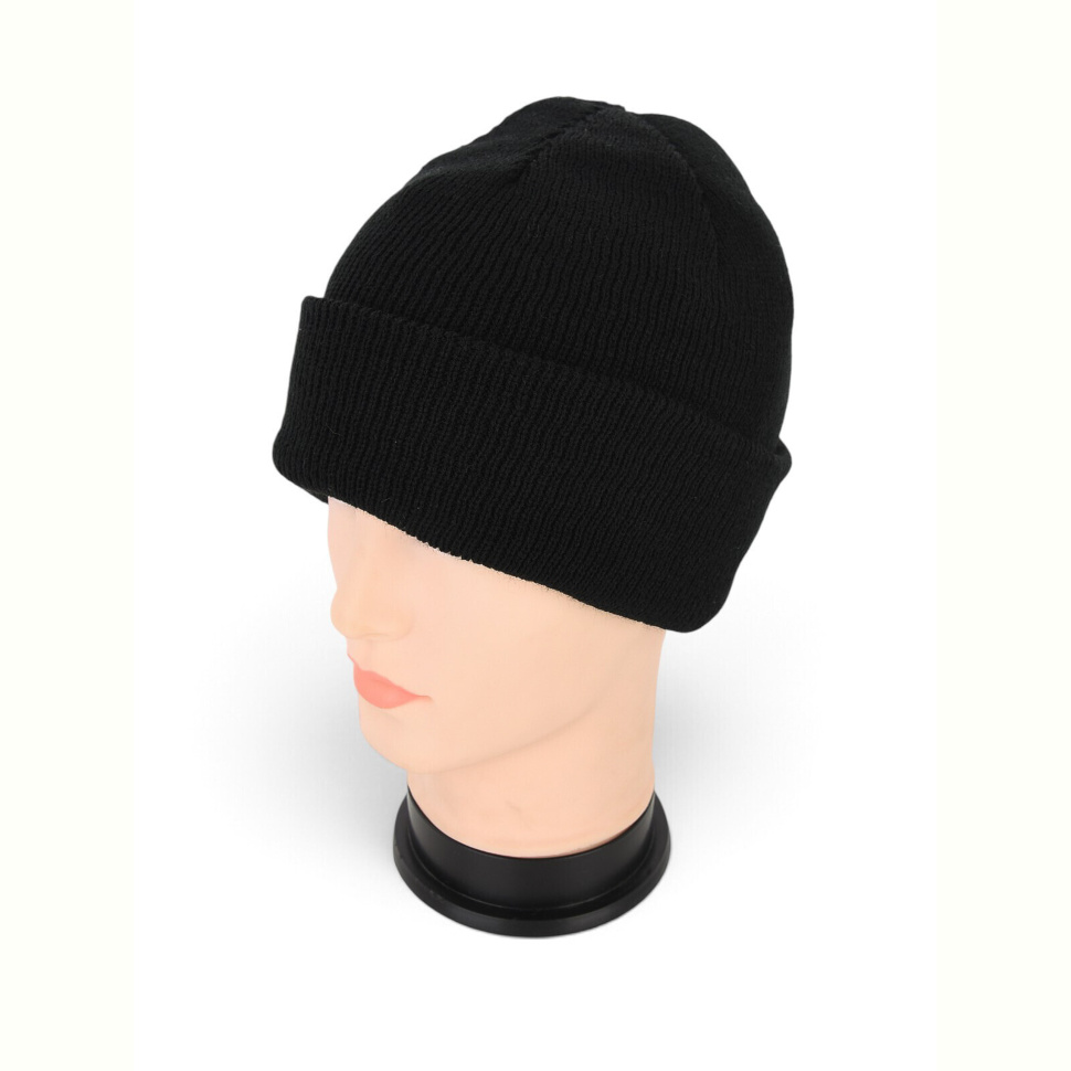 Шапка Angelica MW046-1 подвійна black