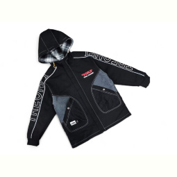 Куртка Kids-modnik 2120 чорна з жовтим
