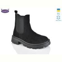 Ботинки Garti 352 чорний замш байка
