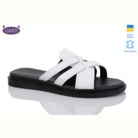 Шлепки Garti 74 біла шкіра