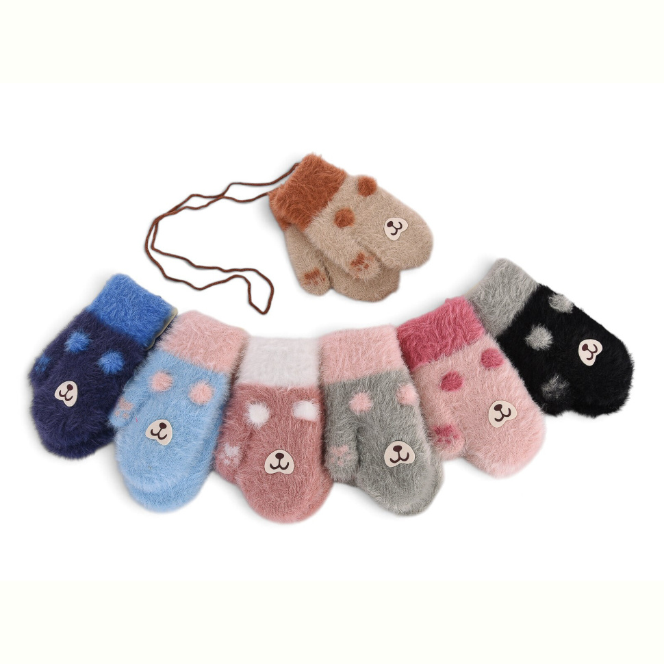 Варежки Королева D1010-1 mix (норка)