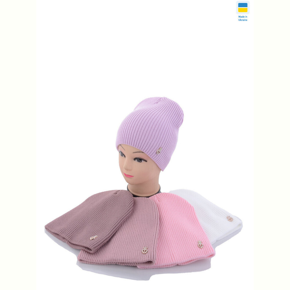 Шапка Angelica SP003-1 подвійна mix Шапка Angelica SP003-1 подвійна mix