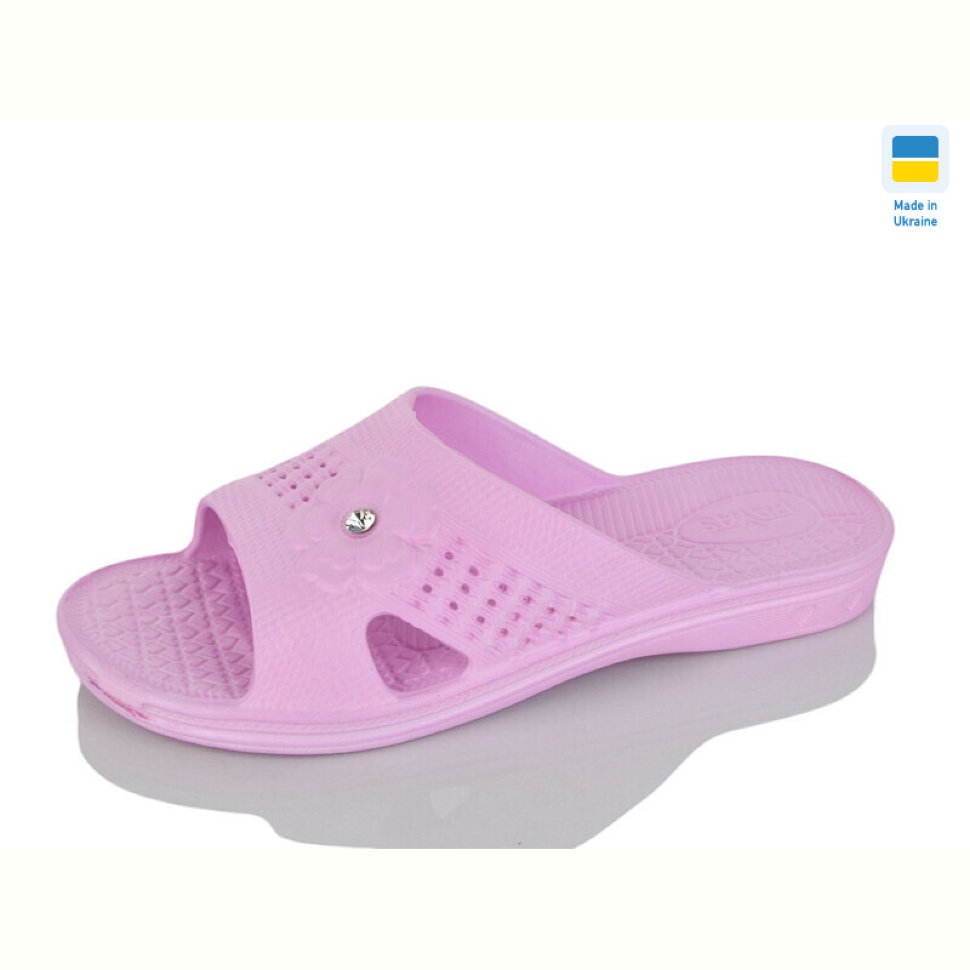 Шлепки Lot Shoes Камінчик новий рожевий