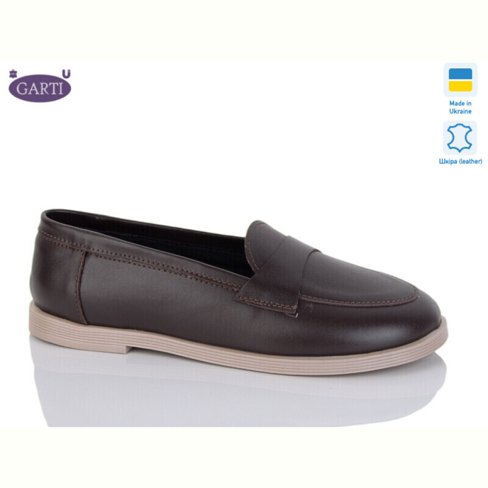 Туфли Garti 408 корич шкіра