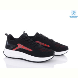 Кроссовки Violeta 143-28 black-red