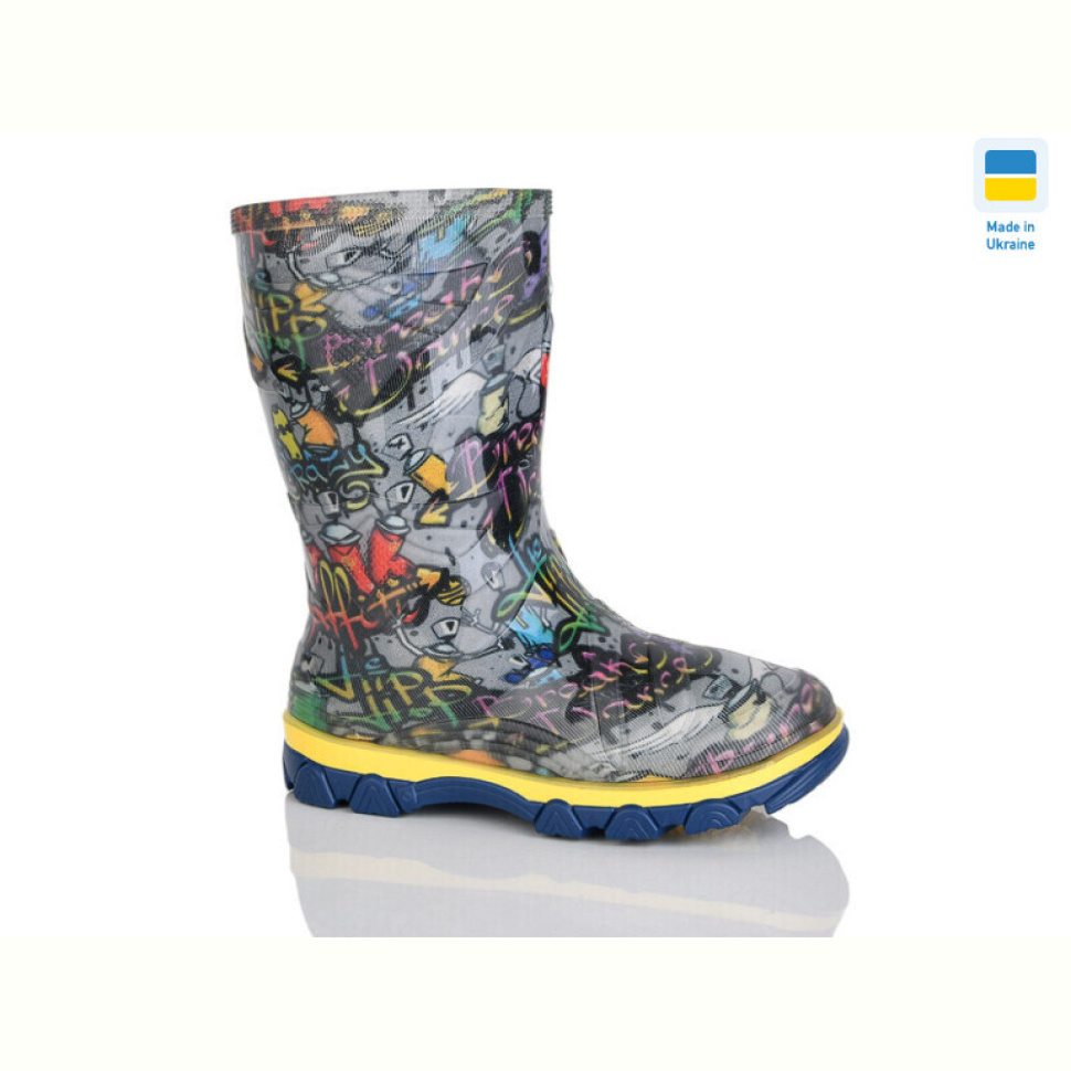 Резиновая обувь Lot Shoes Чобіт дитячий сірий