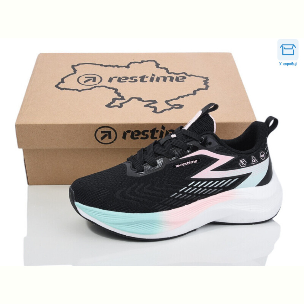 Кроссовки Restime AWL25445 black-white