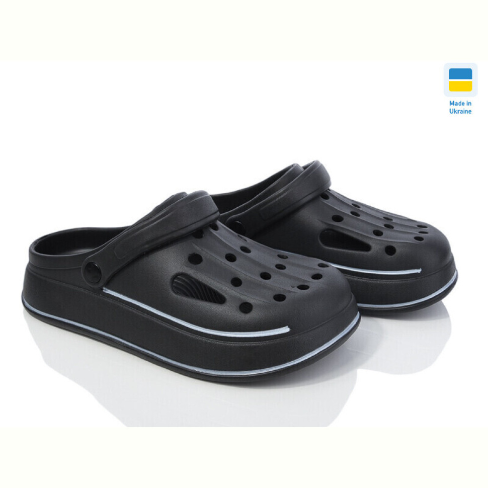 Кроксы Golden Lion Е252 чорний