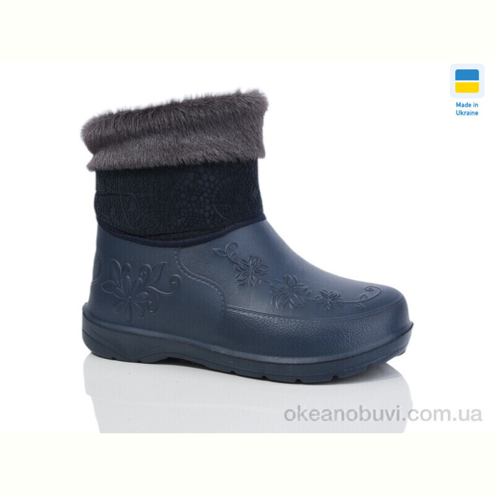 Сапоги из пены SANLIN Чобіт жін.опушк.т.синій