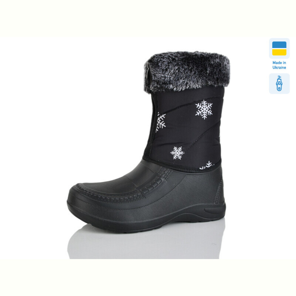 Сапоги из пены M&L Alex14 BM6 сніжинка чорний