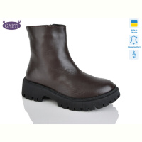 Ботинки Garti 6723 корич шкіра байка