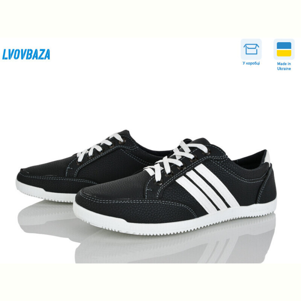 Кроссовки Lvovbaza B&R Л01 чорно-білий