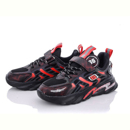 Кроссовки Violeta G19(5015) black-red