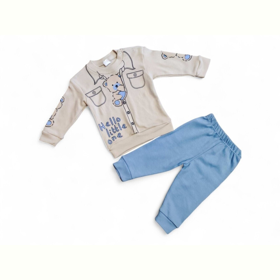 Пижама Kids-modnik 35600 блакитний реглан-штани
