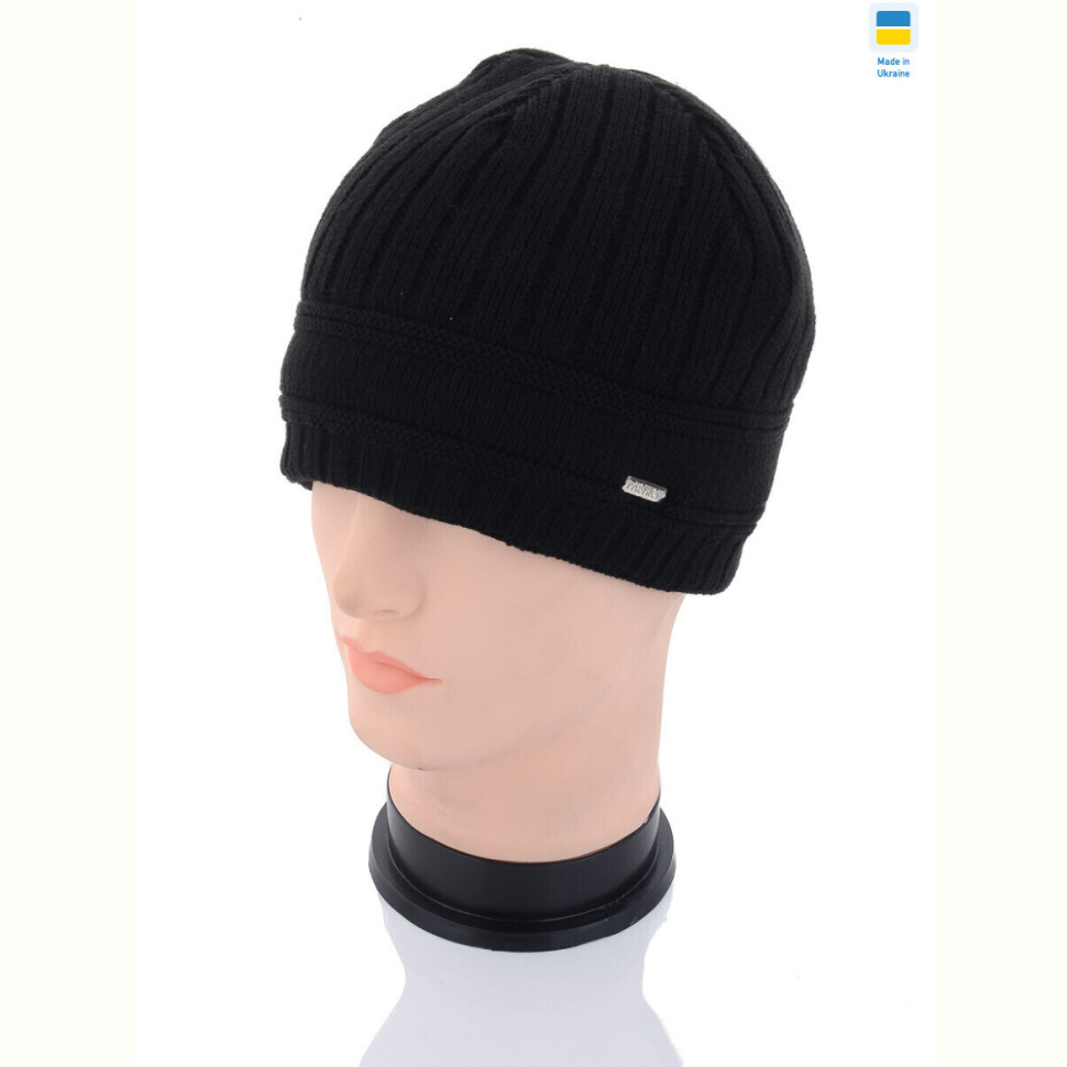 Шапка Angelica MW008-1 на флісі black Шапка Angelica MW008-1 на флісі black