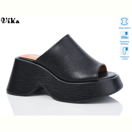 Шлепки Vika DH2888-1 black