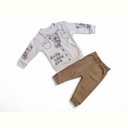 Пижама Kids-modnik 35600 коричневий реглан-штани