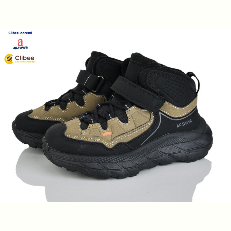 Ботинки Clibee-Doremi T6509 khaki(зима хутро)