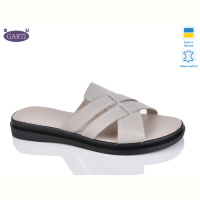 Шлепки Garti 74 беж шкіра