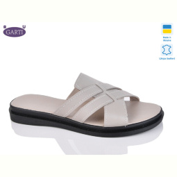 Шлепки Garti 74 беж шкіра