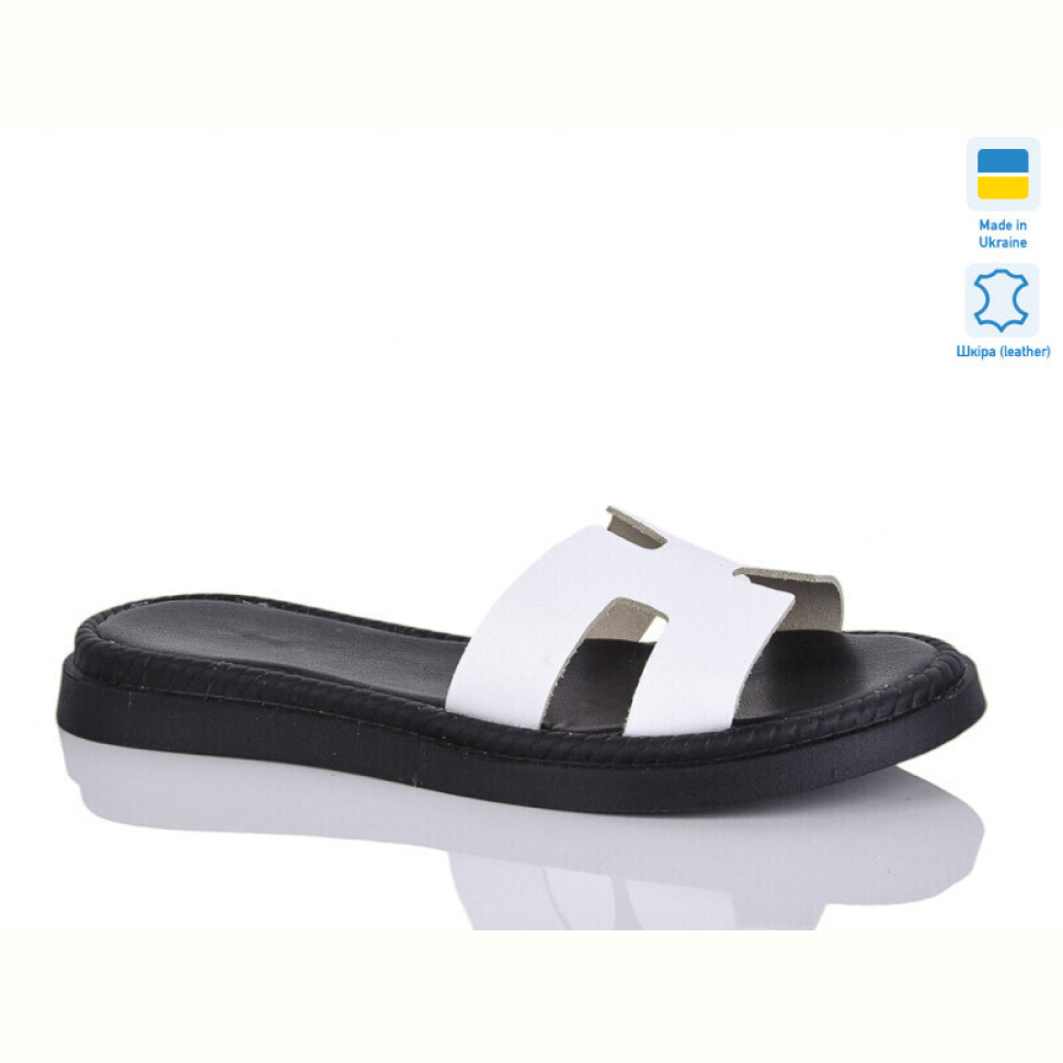 Шлепки Sali 501-1 білий к.