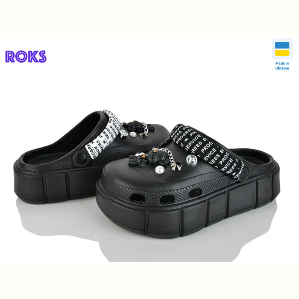 Кроксы Roks 152-2-4 чорний Кроксы Roks 152-2-4 чорний