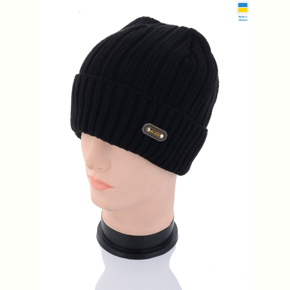 Шапка Angelica MW005-1 на флісі black Шапка Angelica MW005-1 на флісі black