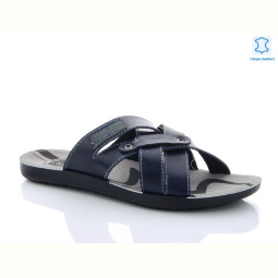 Шлепки Oscar 3508E кожа blue