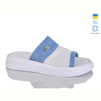 Шлепки Sali 230 блакитний з.-т.