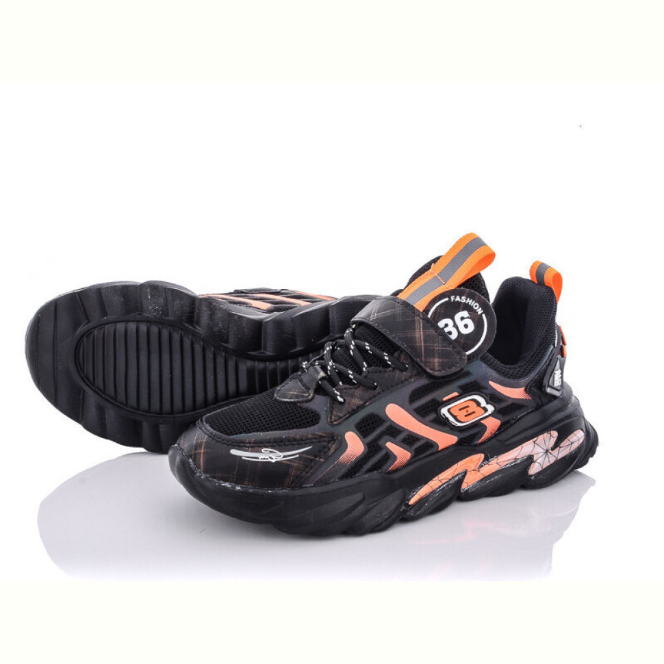 Кроссовки Violeta G19(5015) black-orange