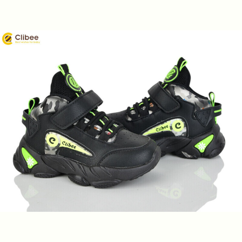 Кроссовки Clibee E79 black-green Кроссовки Clibee E79 black-green
