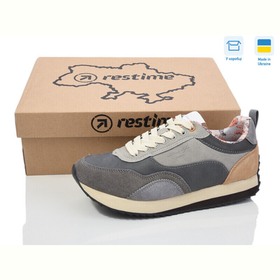 Кроссовки Restime JW024373 grey