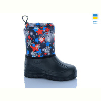 Сапоги из пены DeMur СПП Зірки синій-червоний