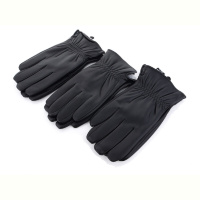 Перчатки RuBi R202М кожзам-махра black